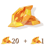 21 Dragon Crystals (20 + 1 Bonus)